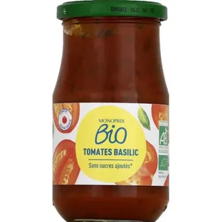 Monoprix Organic Tomato Basilic Sauce 350G