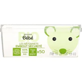 Monoprix Bio Baby Cotton Buds X50