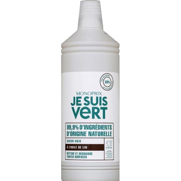 Monoprix Vert Black Soap With Linseed Oil 1L