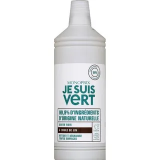Monoprix Vert Black Soap With Linseed Oil 1L