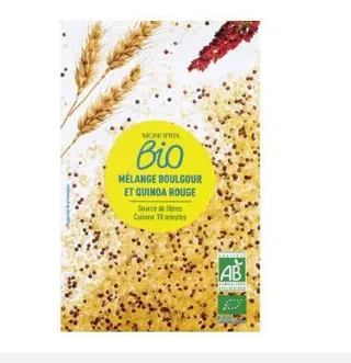 Monoprix Bio Mix Bulgur And Quinoa Red 400 g