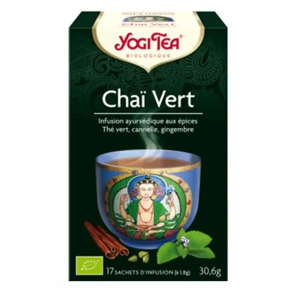 Yogi Organic Tea Green Chai 17'S Sachets 30.6G