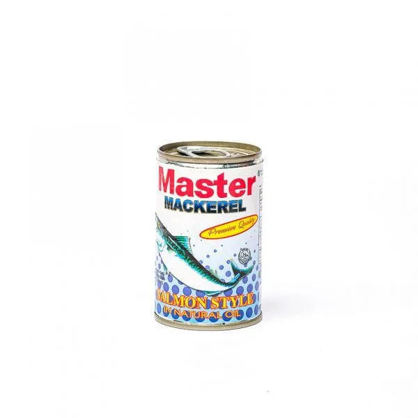 Master Mackerel Salmon Style in Natural Oil, 155g