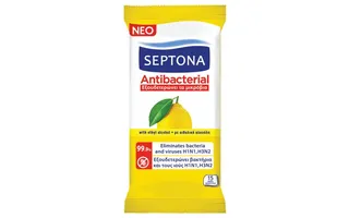 Septona Antibac Wipes Lemon 15 Counts