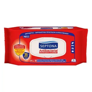 Septona Antibac Wipes 75% Ethanol, 60 Counts