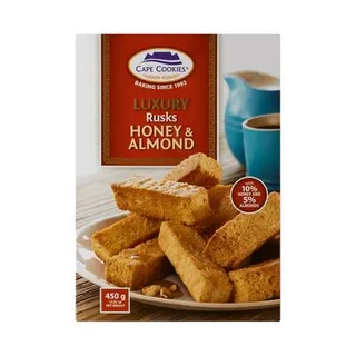 Cape Cookies Rusk Honey and Almond, 450g