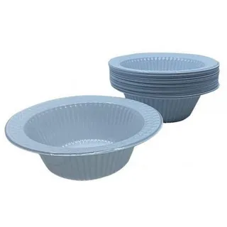 Dana White Plastic Plate, 50 Pieces