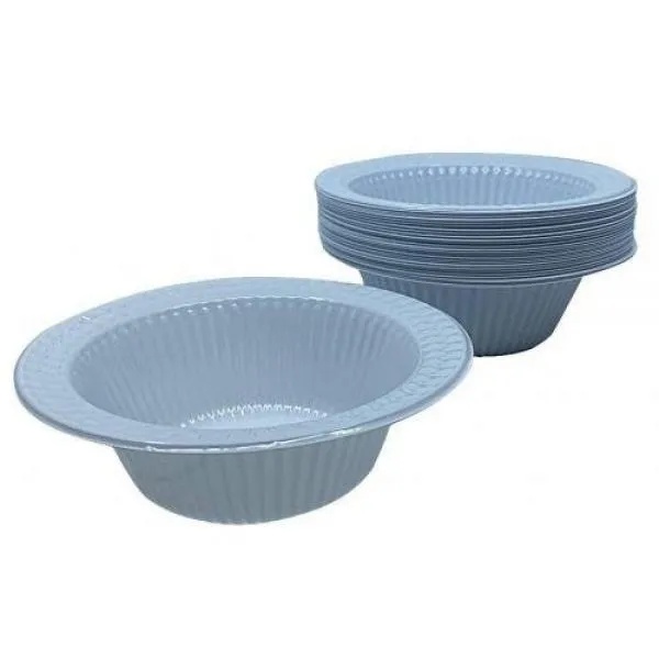 Dana White Plastic Plate, 50 Pieces