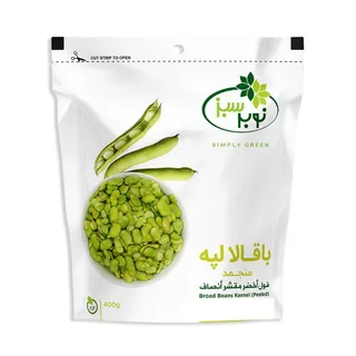نوبار سبز فول عريض مقشر 400 جم