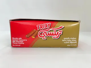 تريكسي بيسكويتس ويذ كاراميل ميلك شوكولاته، 24x22.6g