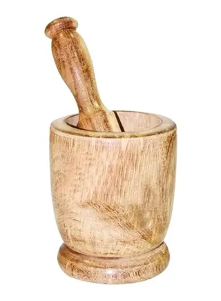 Raj Wooden Mortar Set No.3