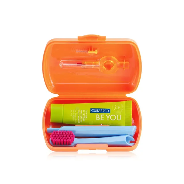 Curaprox Travel Set Toothbrush Orange + Toothpaste 10ml