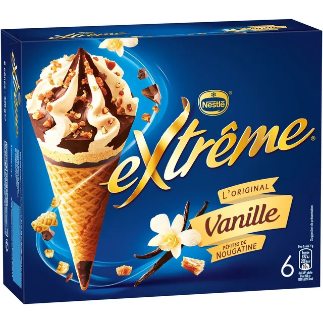 Extrem Ice Cream 6S Vanilla Nougat 720ML
