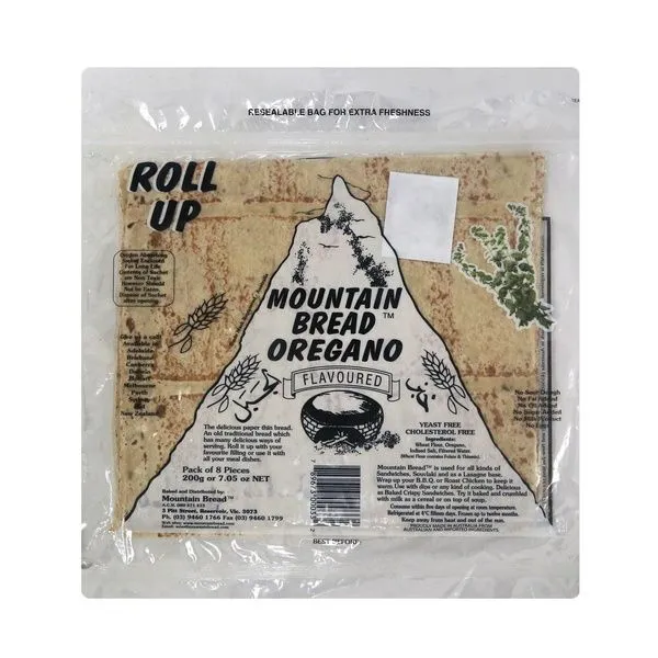 Mountain Bread Oregano Roll up, 200g