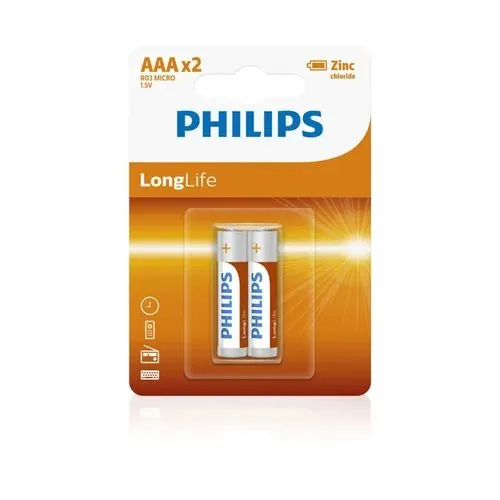 Philips Long Life Aaa X2 Battery