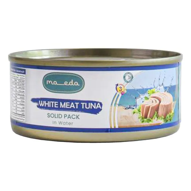 Maeda White Meat Tuna Solid in Brine, 160g