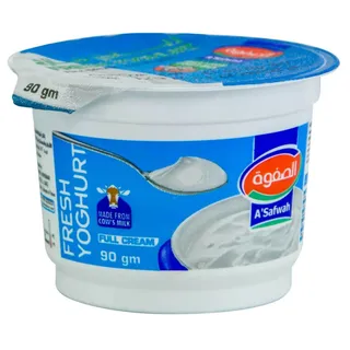 أسفوة زبادي طازج كامل الدسم، 90g
