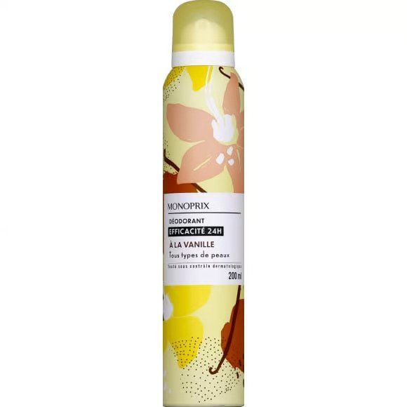 Monoprix Women Vanilla Deodorant Atomizer 200 ml