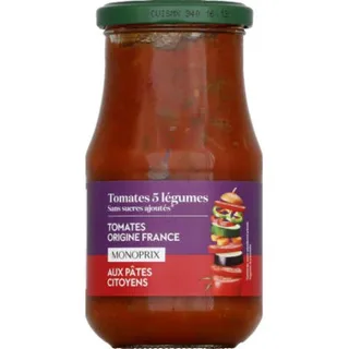 Monoprix Tomato Sauce 5 Vegetables 420 g
