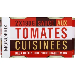 Monoprix Cooked Tomato Sauce 2 x 190 g