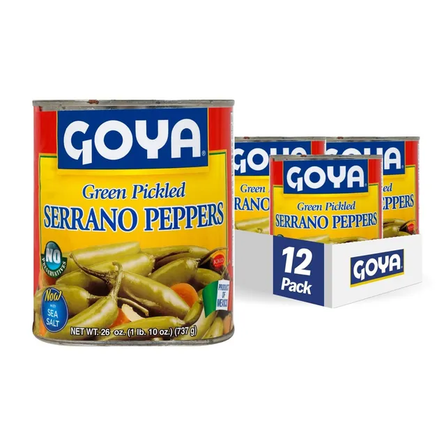 Goya Pickled Green Serrano Peppers, 350g
