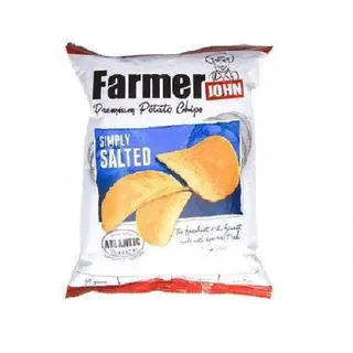 Leslie's Farmer John Salted Potato Chips, 90g