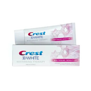 Crest 3D White Therapy Sensitive Enamel Safe Whitening Toothpaste, 75ml