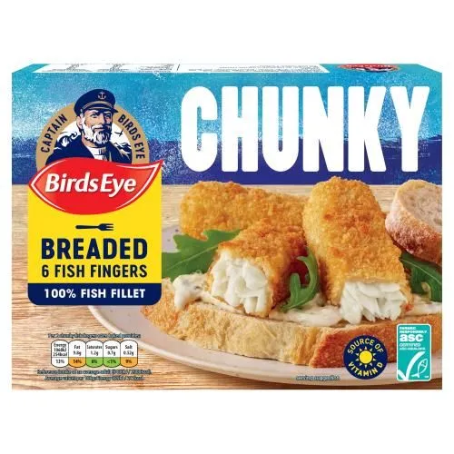 Birds Eye 6 Fish Fingers Chunky 360G