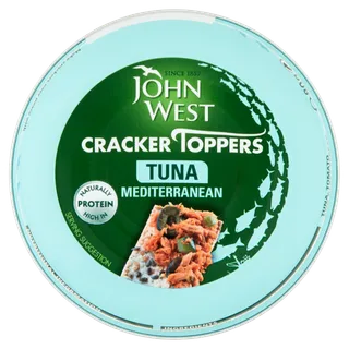 John West Cracker Toppers Tuna Mediterranean