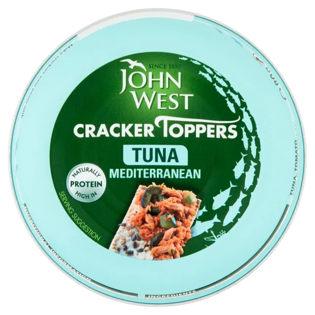 John West Cracker Toppers Tuna Mediterranean