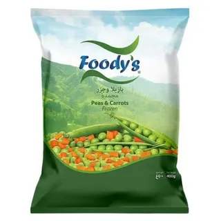 Foody's Frozen Peas & Carrot, 400g