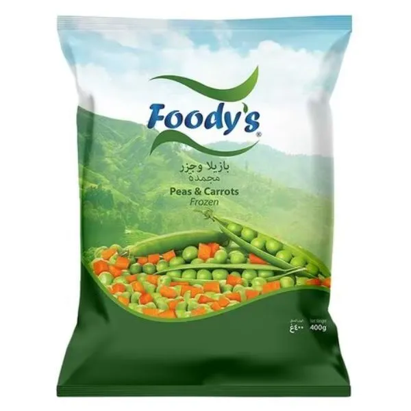 Foody's Frozen Peas & Carrot, 400g