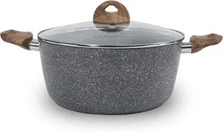 Homeway Marble Caoted Casserole, 24cm