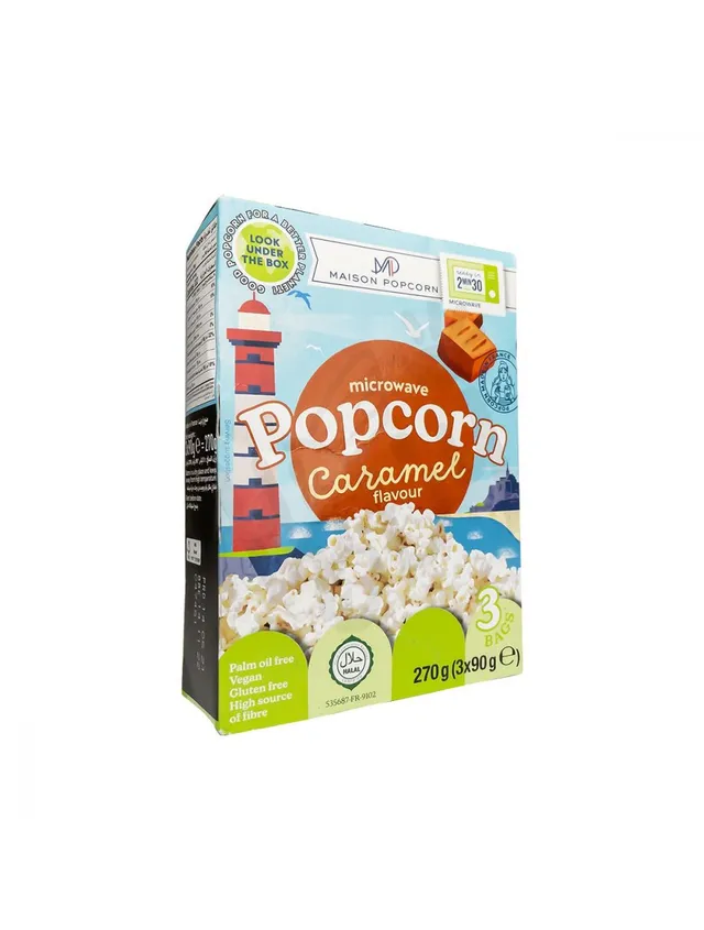 Maison Caramel Flavored Popcorn, 2x240g