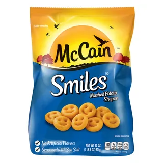 McCain Smiles Mashed Potato Shapes, 623g