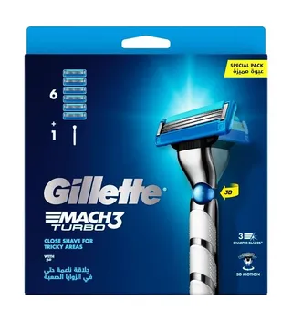 Gillette Mach3 Turbo Razor + 12 Blades