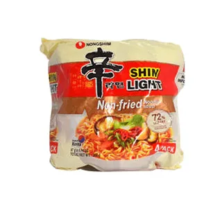 Nongshim Shin Light Non-Fried Noodle Soup, 4x97g