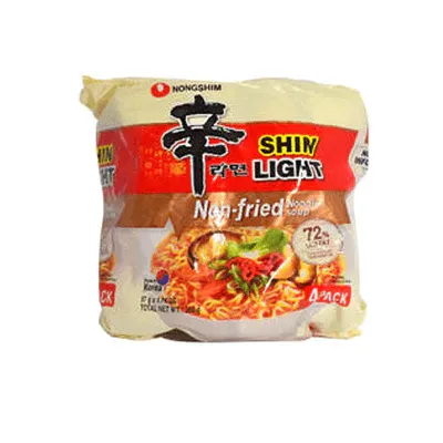Nongshim Shin Light Non-Fried Noodle Soup, 4x97g