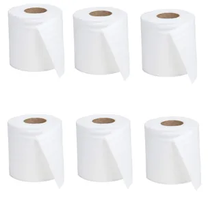 Monoprix Toilet Paper Rolls Mx 6 White 2Ply