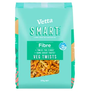 Vetta Smart Fibre Veg Twist Pasta 375Gm