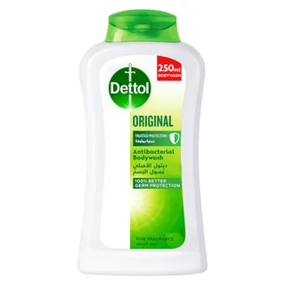 Dettol Original Pine Fragrance Antibacterial Shower Gel and Body Wash Liquid, 250ml