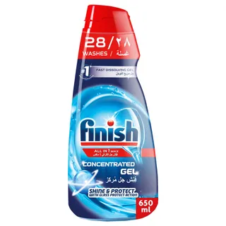 Finish Shine and Protect All in One Max Concentrated Dishwasher Gel, 650ml