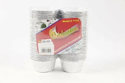 Celebration Aluminium Container, 50+50 Pieces