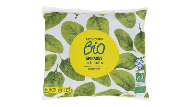 Monoprix Bio Spinach with Cream, 600g