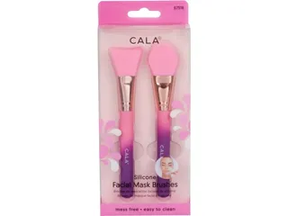 Cala Silicone Facial Mask Brush - Pink, 2 Pieces