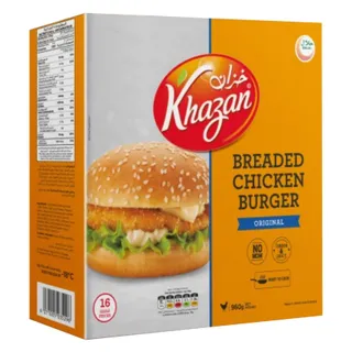 Khazan Breaded Chicken Burger, 960g