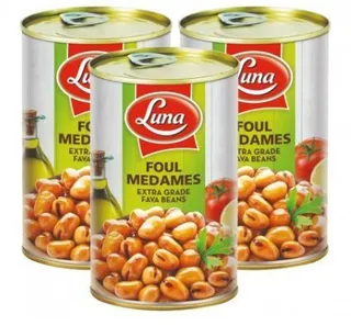 Luna Foul Medames Superior Quality Fava Beans, 3x380g