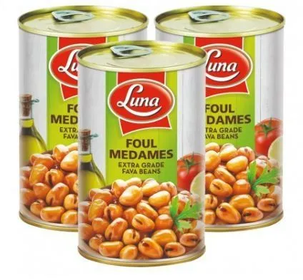 Luna Foul Medames Superior Quality Fava Beans, 3x380g