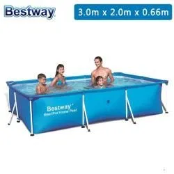 Bestway Rectangular Frame Pool Set, 300x201x66cm