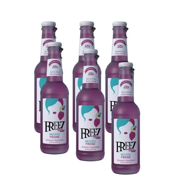Freez Mojito Strawberry Drink, 6x275ml